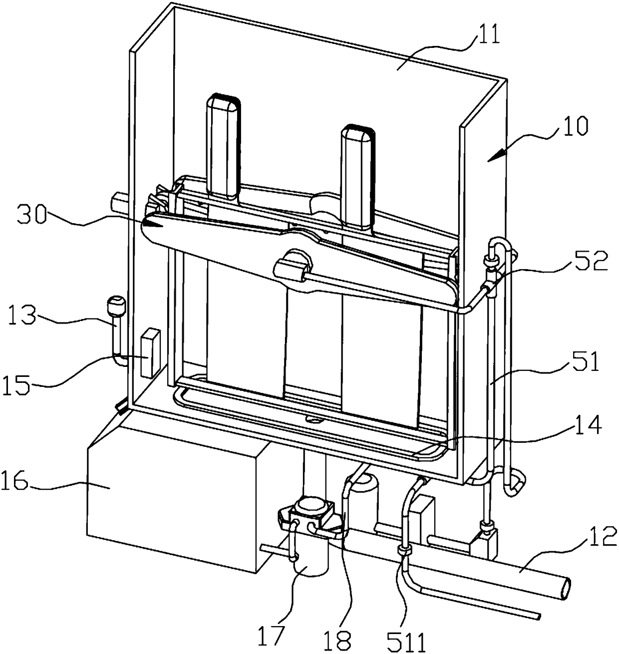 Intelligent tool washing device