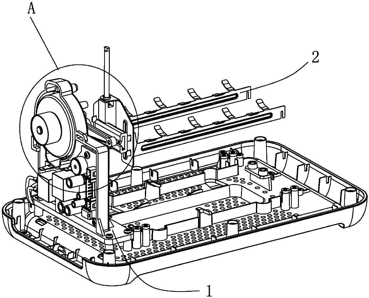 Gridiron lifting mechanism used for oven