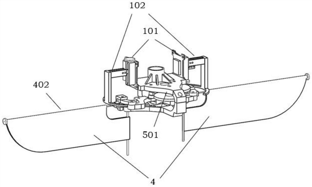 Lift force and rolling torque control method for bionic micro flapping-wing air vehicle