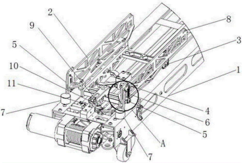 Catapulting rollout device and catapulting system of unmanned aerial vehicle