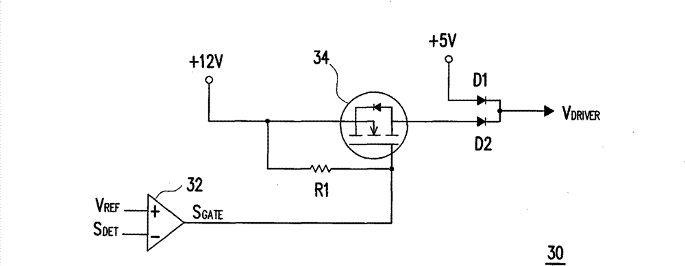 Device capable of automatically adjusting input source of driver