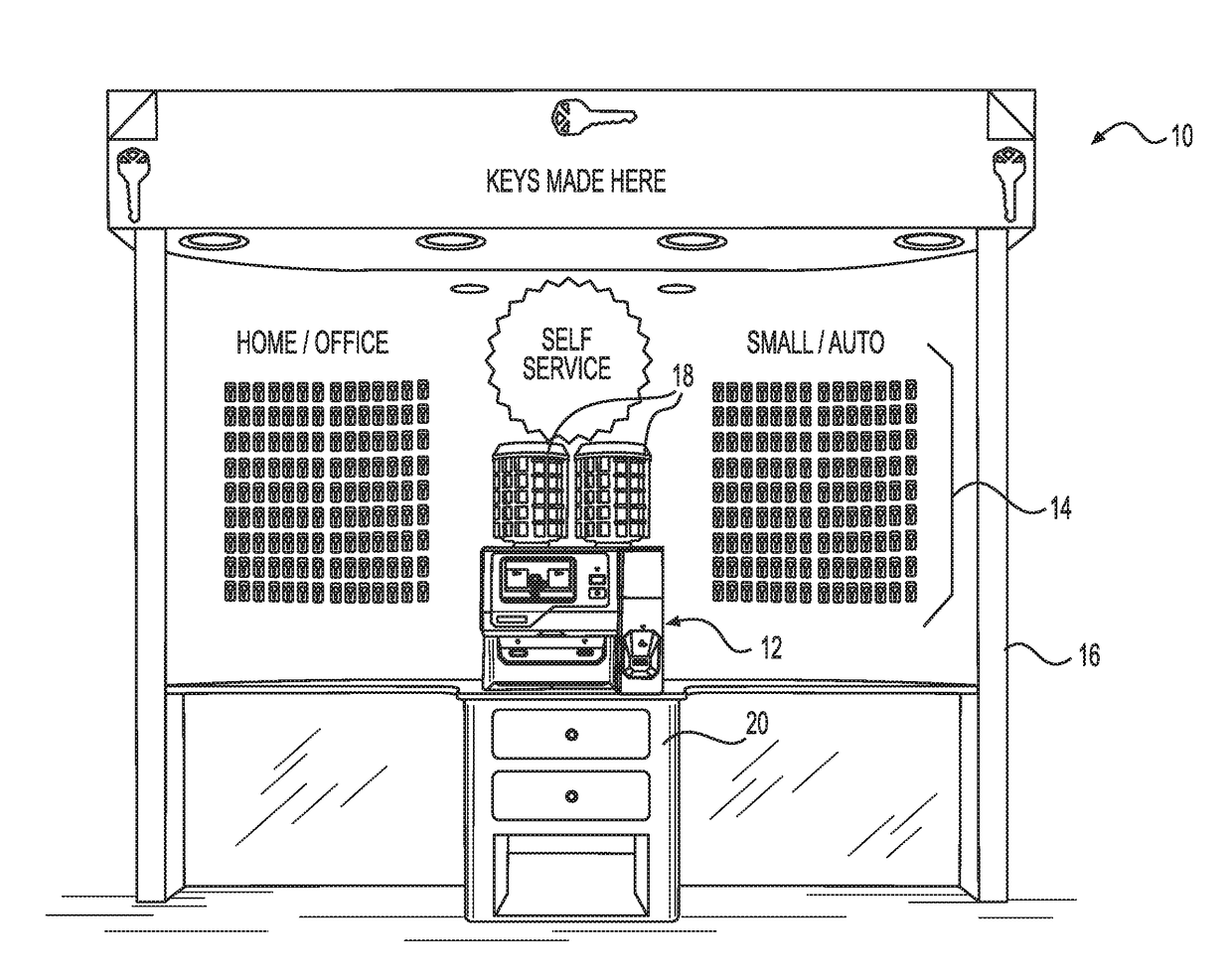 Key duplication machine having user-based functionality