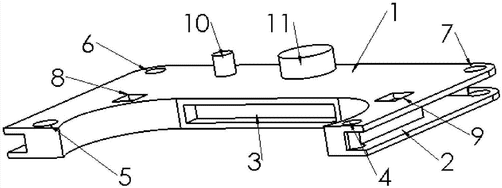 Clamping slot connection piece