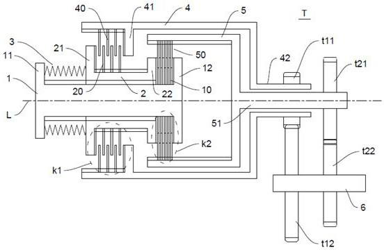 Gear shifting mechanism and two-gear transmission device