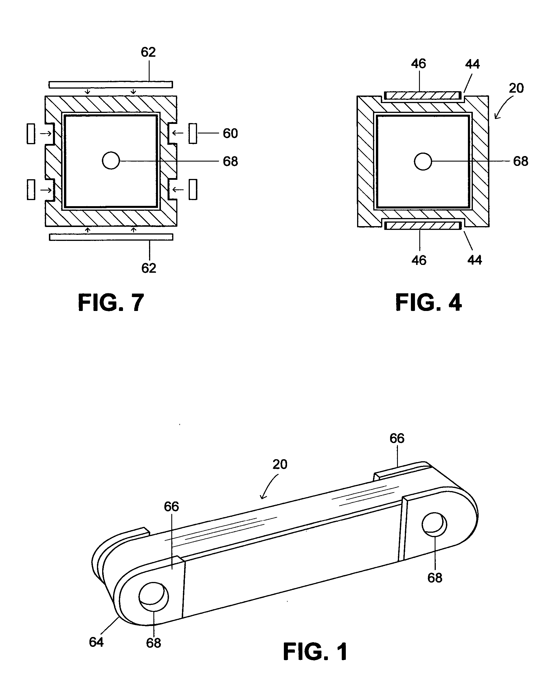 Reinforced tension and compression reacting strut and method of making same