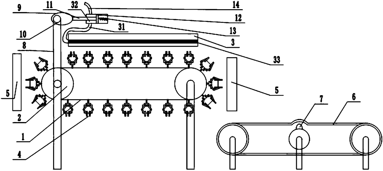 Automatic leather drying device