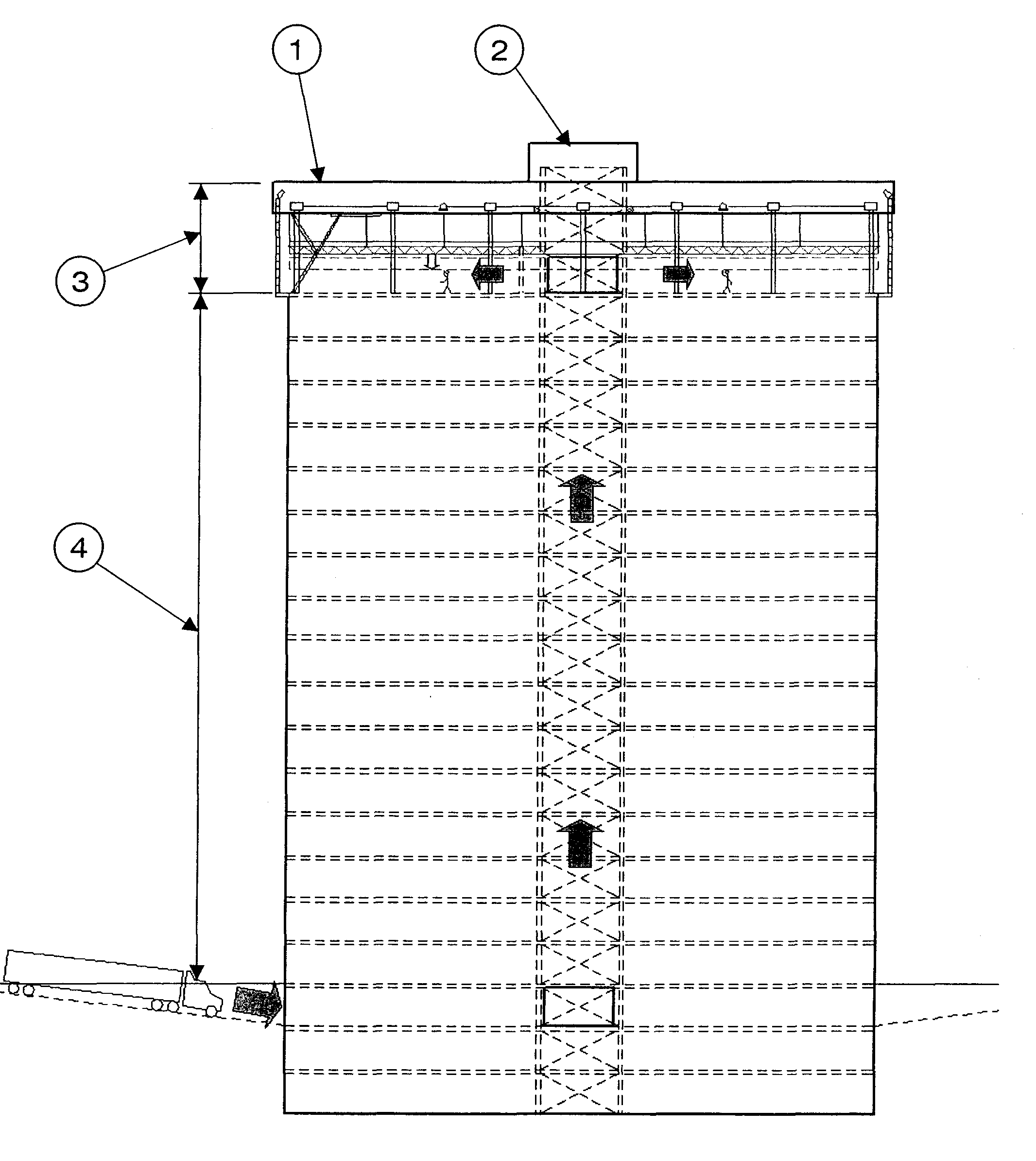 Construction system and method for multi-floor buildings