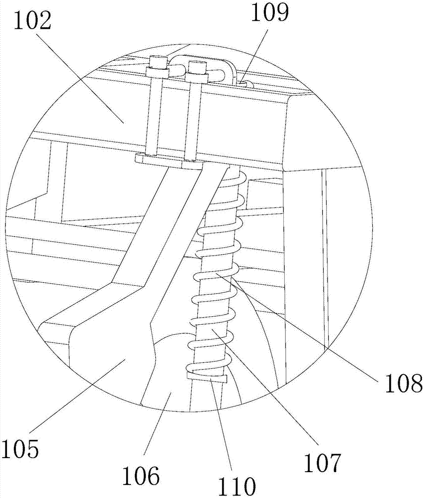 Root and tuber crop digging device and harvester using same