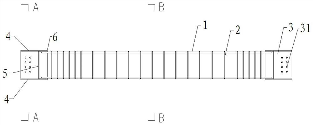 Novel prefabricated precast concrete beam with steel joint