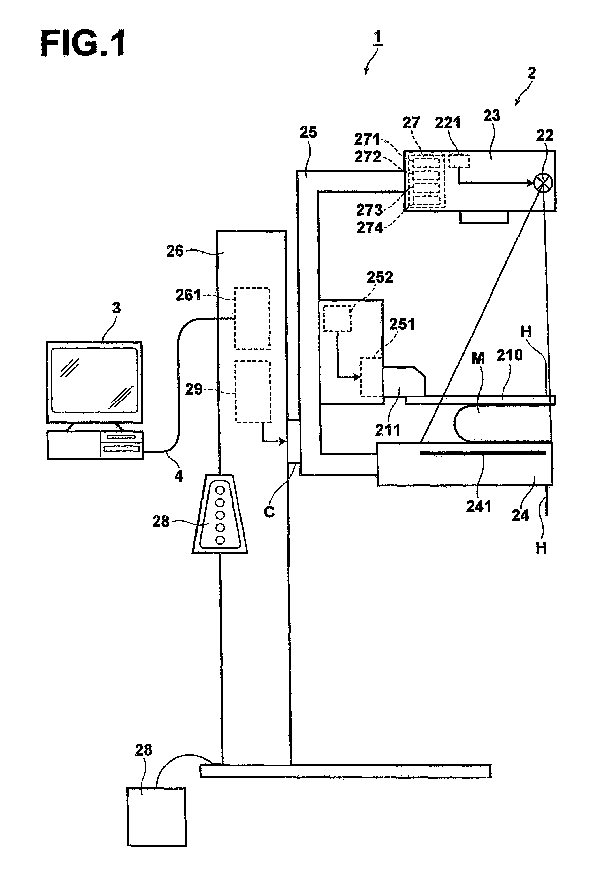 Tomographic image obtainment apparatus and method