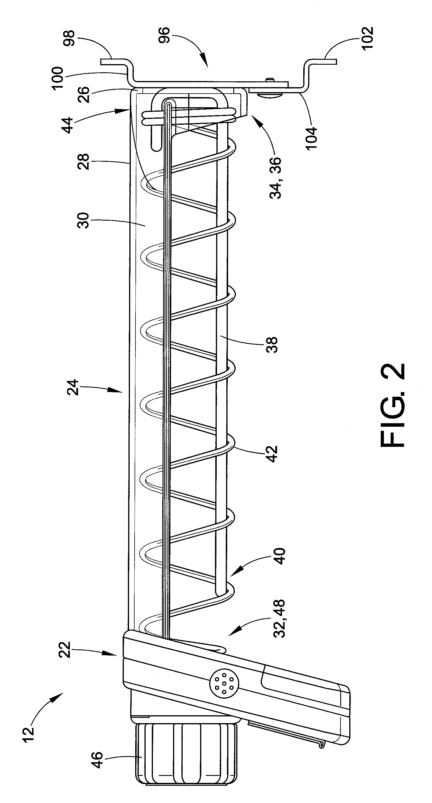 Sensor and lockout for Anti-sweep hook