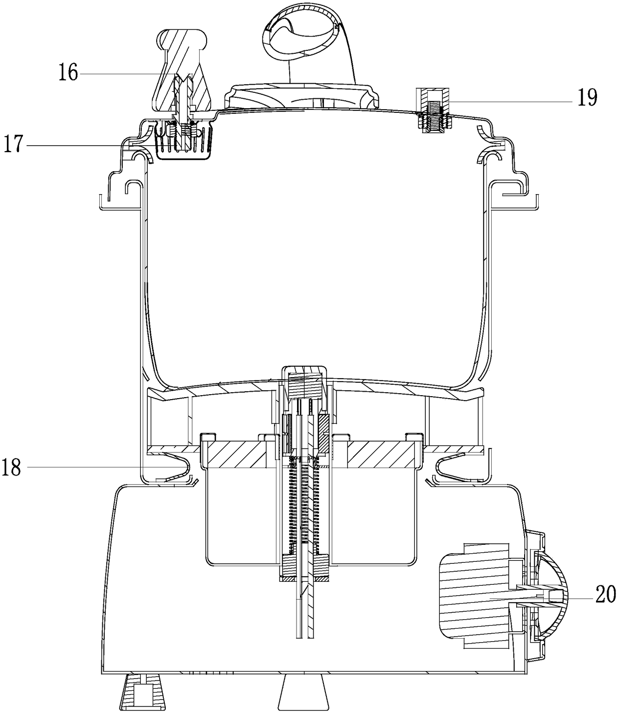 Pressure-controlling gas pressure cooker