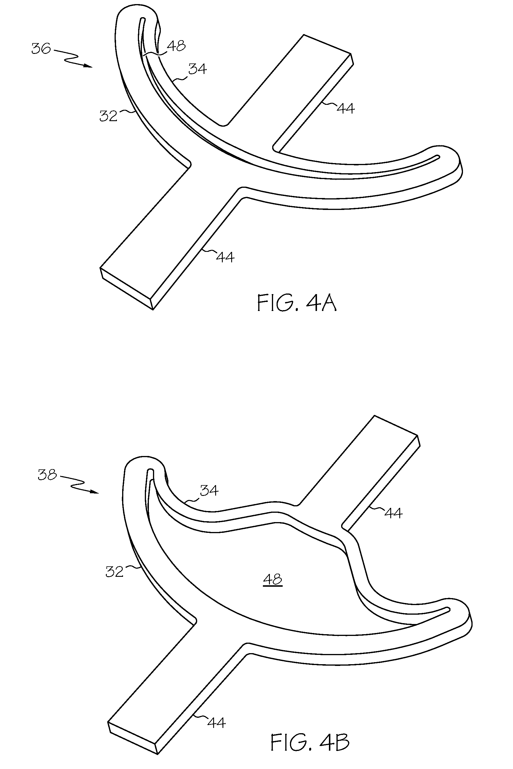 Bi-Stable Bifurcated Stent Petal Geometry