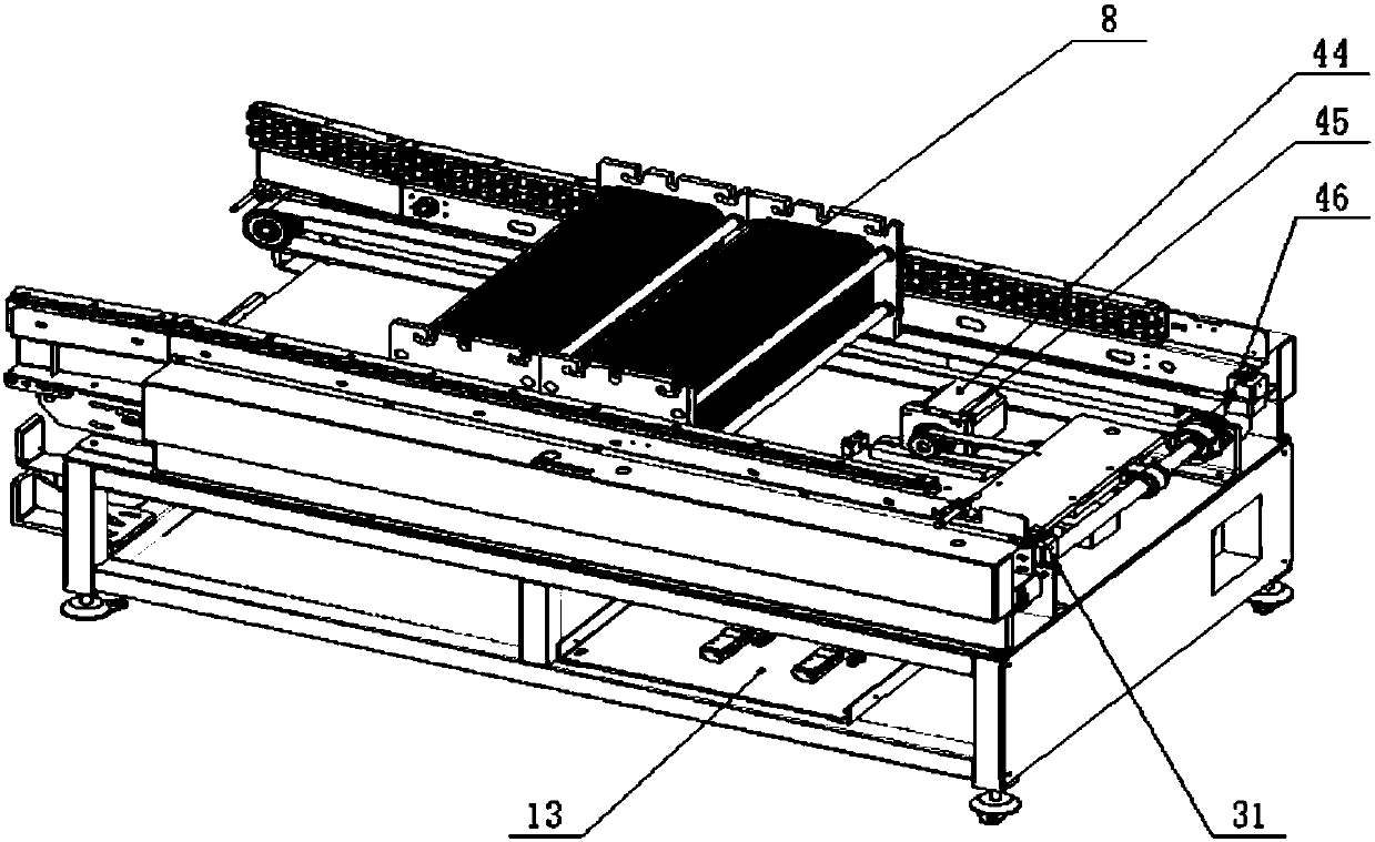 Conveying and temporary storage workstation device with guiding function