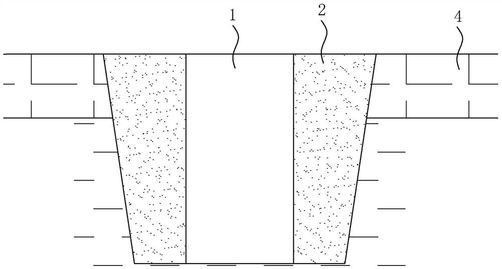 A method of backfilling the circumference of a road shaft