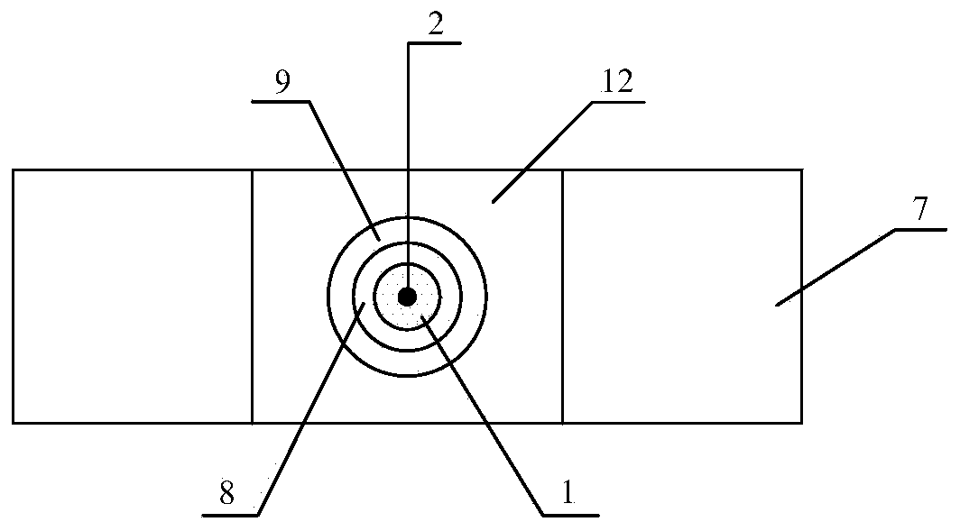 Stress testing device for non-metal anti-floating anchor rod body