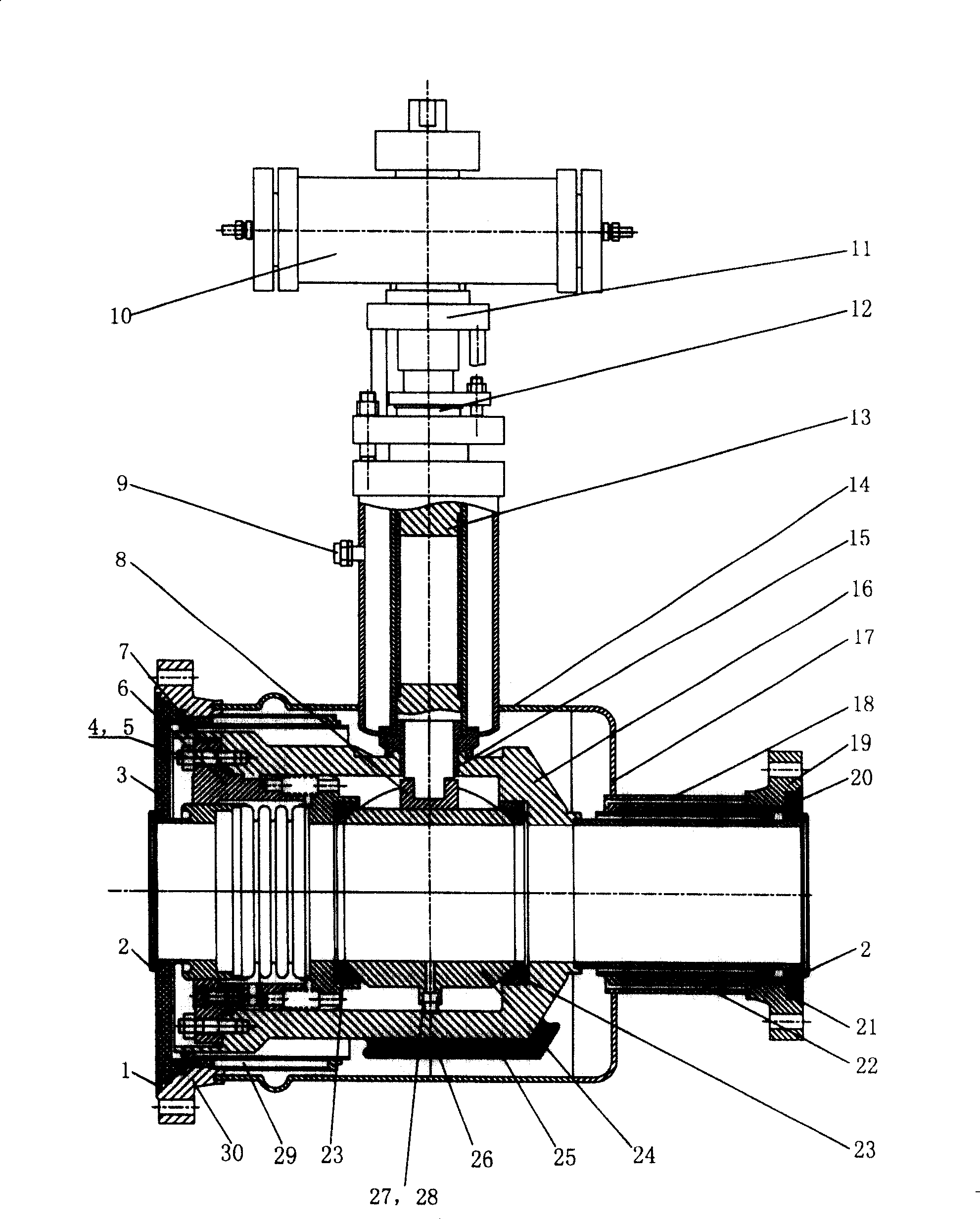 Vacuum low-temperature ball valve