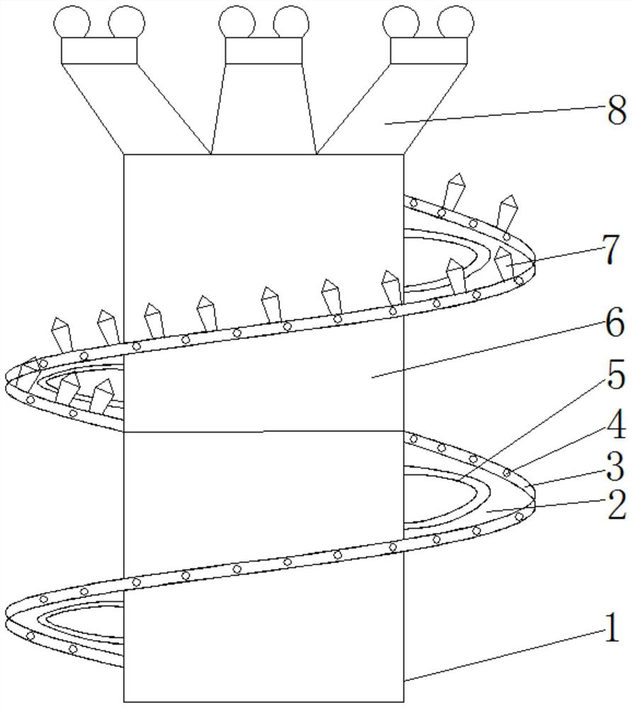 A kind of auger bit of rotary excavator with crushing function