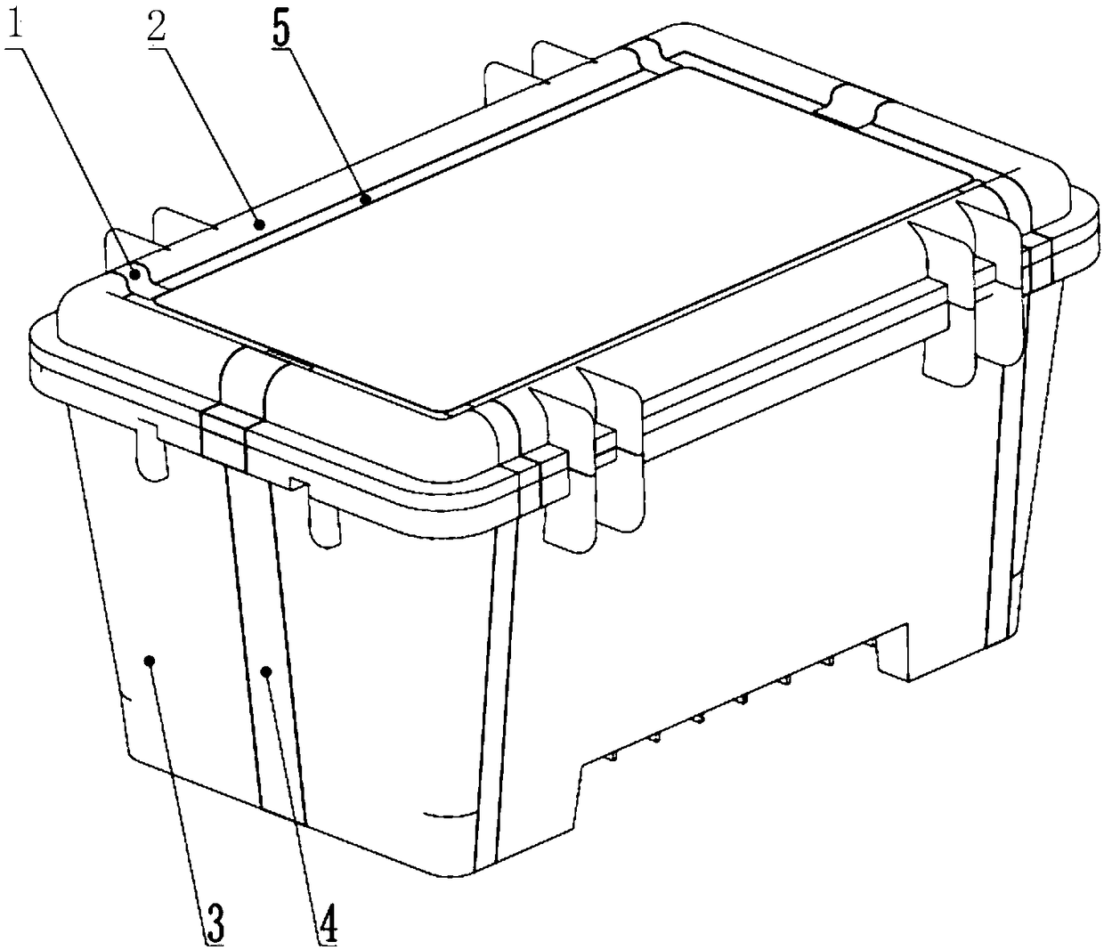 Antistatic energetic material packaging box and stacking structure thereof