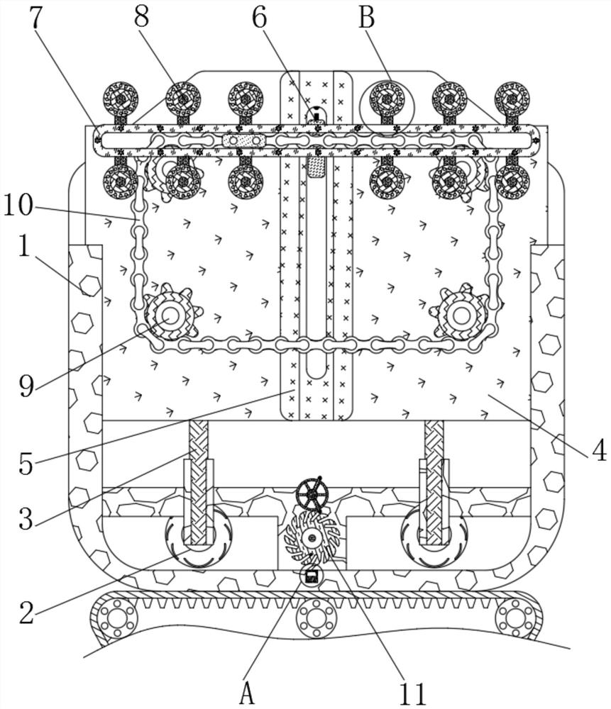 Device for polishing surface of wall before wall painting