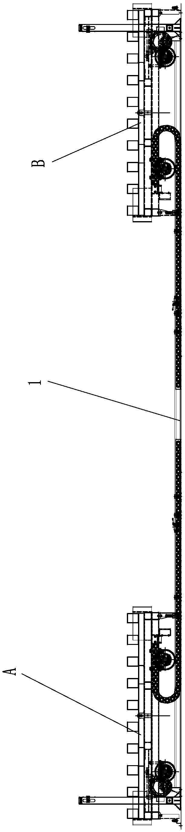 Palletizing trolley electric control system and control method