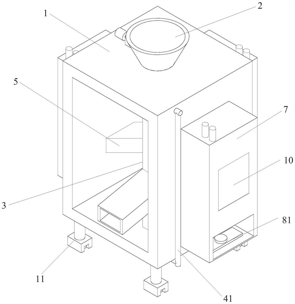 A centralized transfer device for traditional Chinese medicine