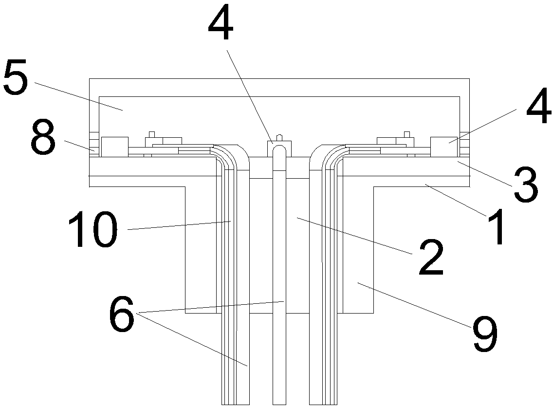 Array wind speed and direction sensor and manufacturing method thereof