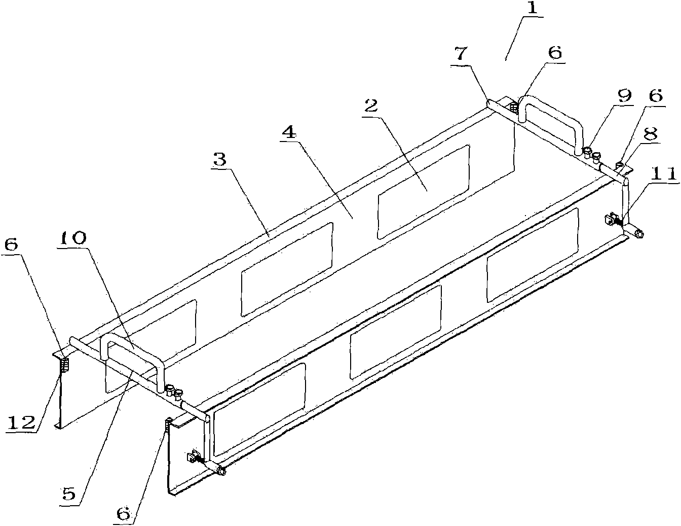 Mortar spreader for building wall and using method thereof