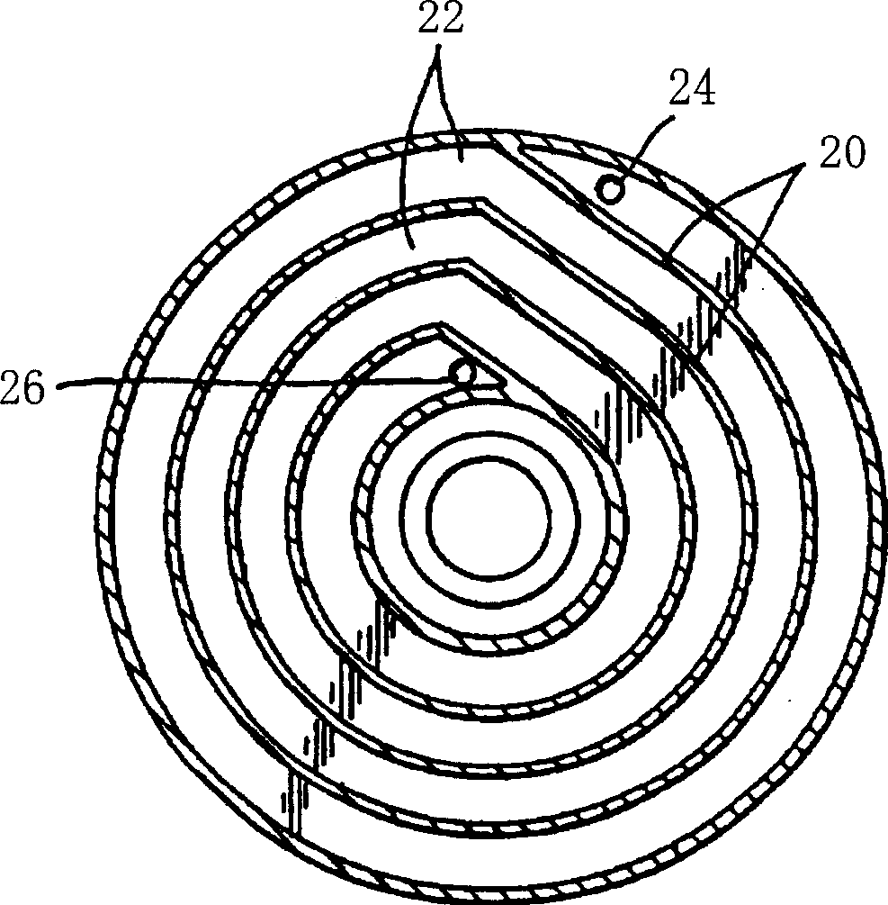 Combustion nozzle of gasification stove of using pressed dry coal powder