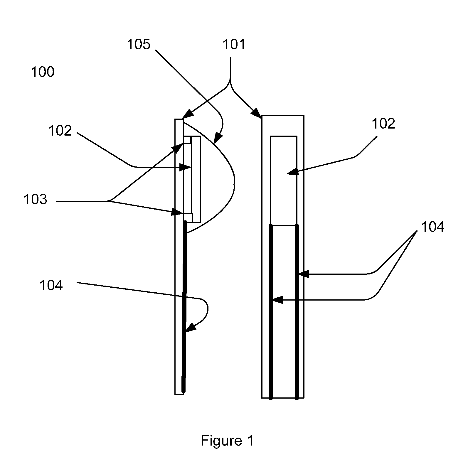 Laminated temperature sensor