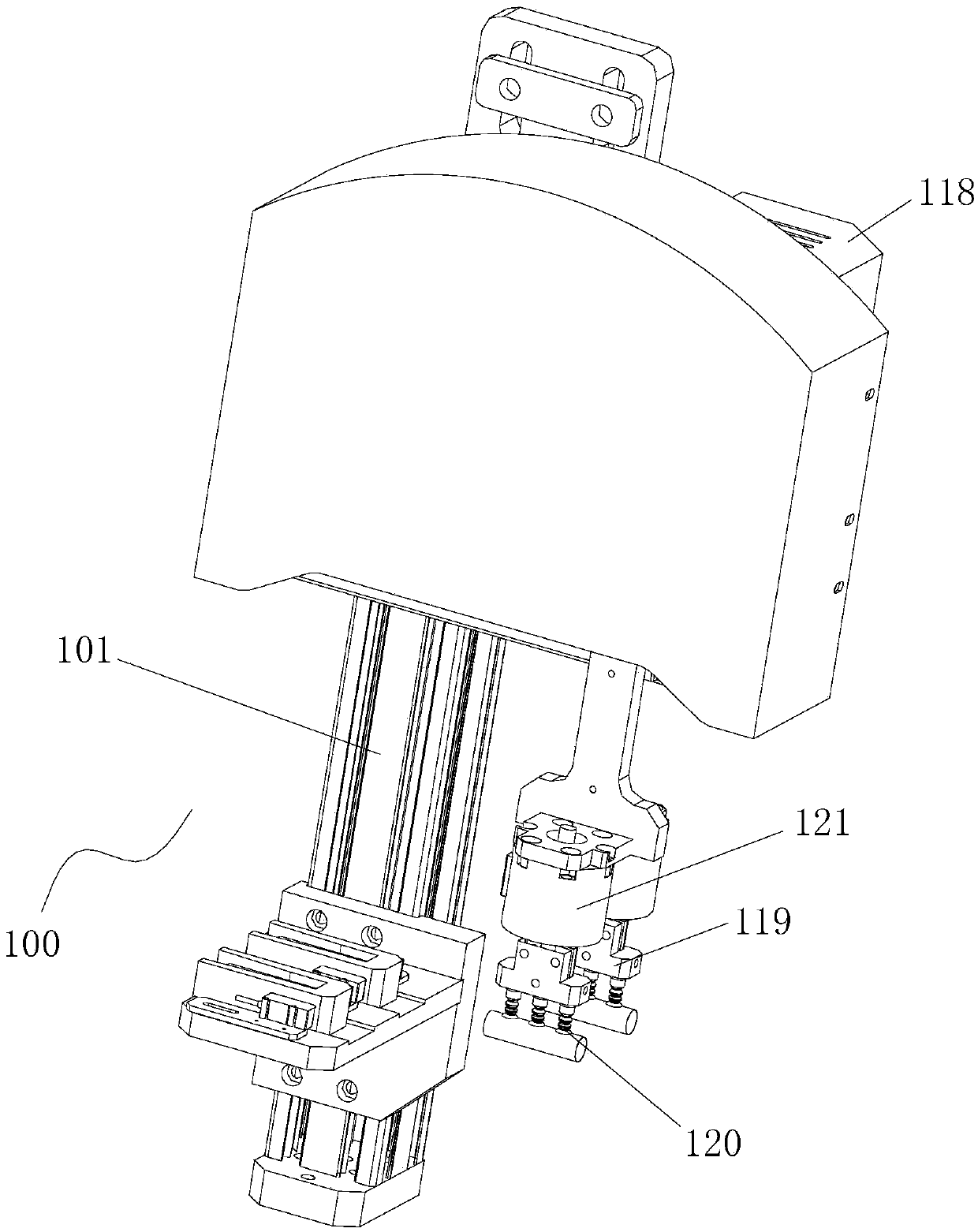 Automation tube shoulder injection equipment