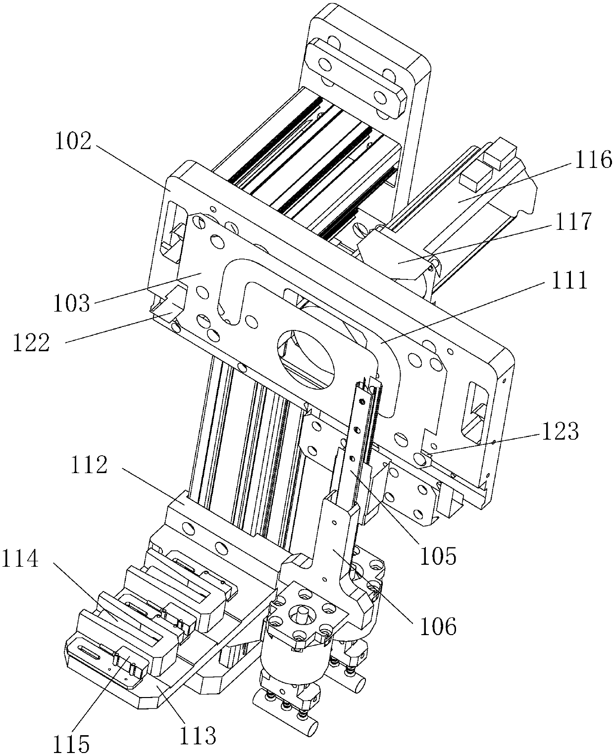 Automation tube shoulder injection equipment