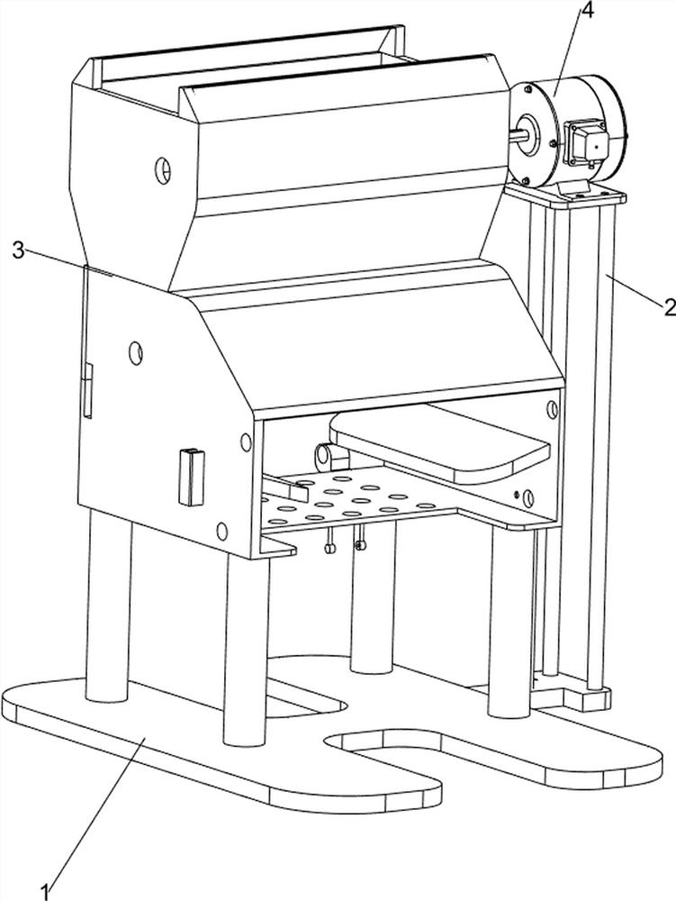 Efficient crushing and screening machine for chemical production