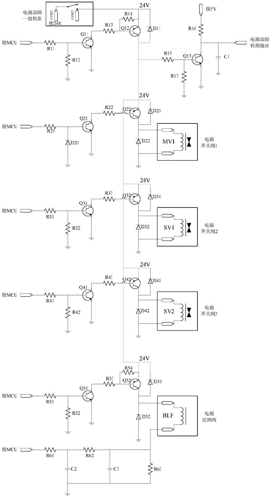 Electromagnetic valve drive circuit for fuel gas system