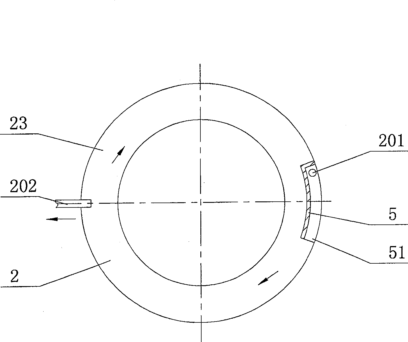 Calorimeter having barrelhead with flow guiding circulating temperature controlling device