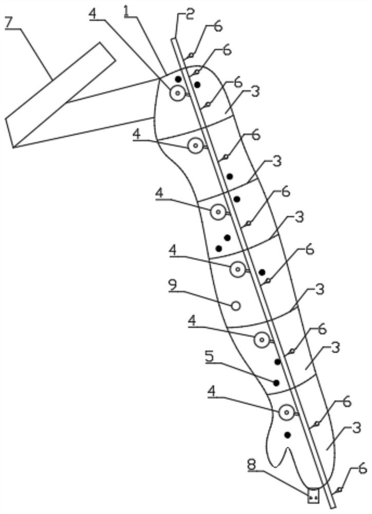 Intelligent upper limb lymphatic reflux instrument