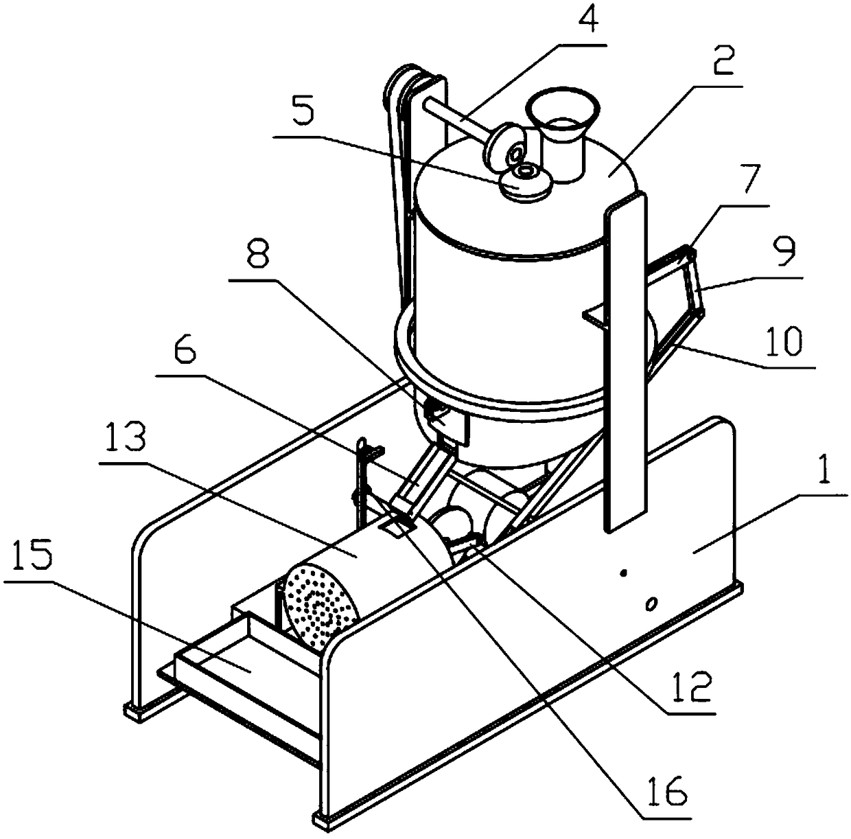 Energy-saving and environmental-friendly biomass fuel manufacturing device