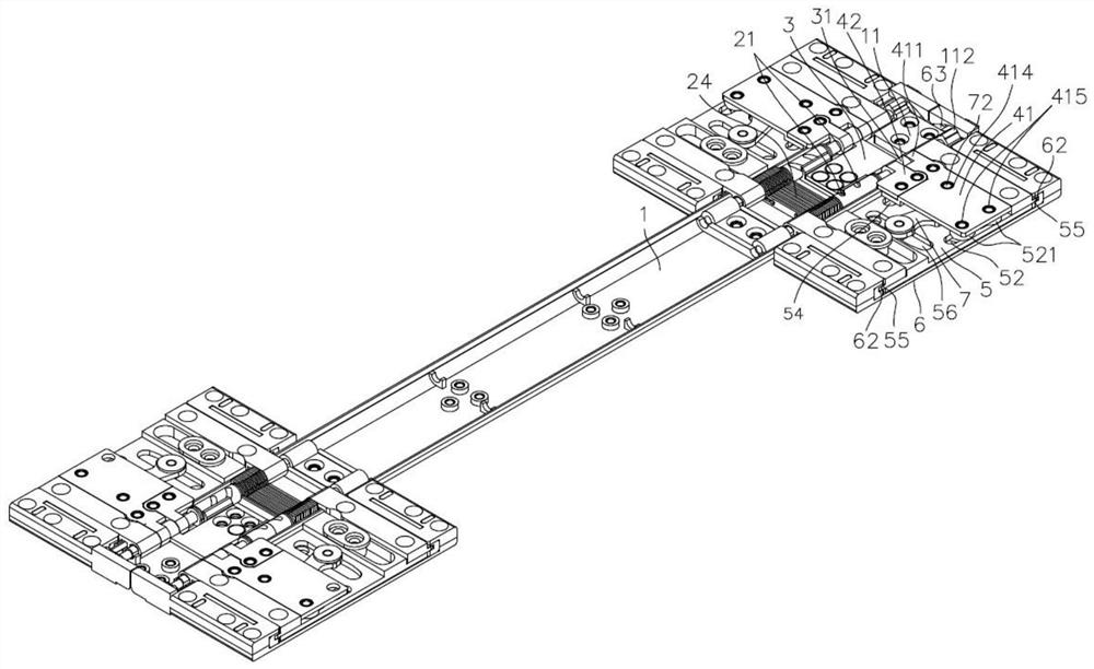 Double-screen rotating shaft structure