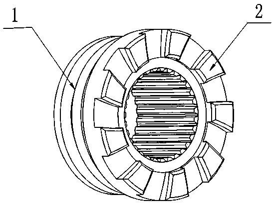 High-performance sliding meshing sleeve