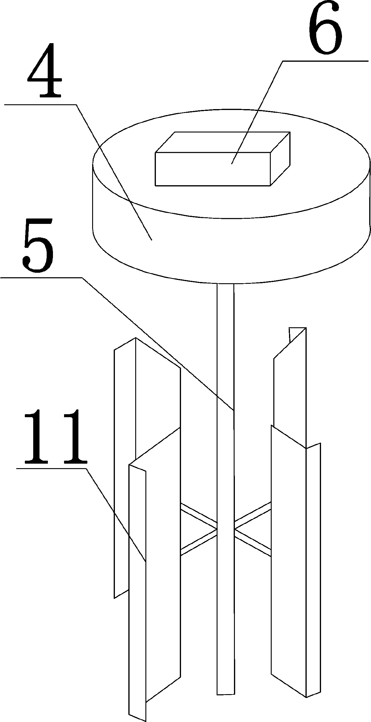 Online sewage cutting and smashing device