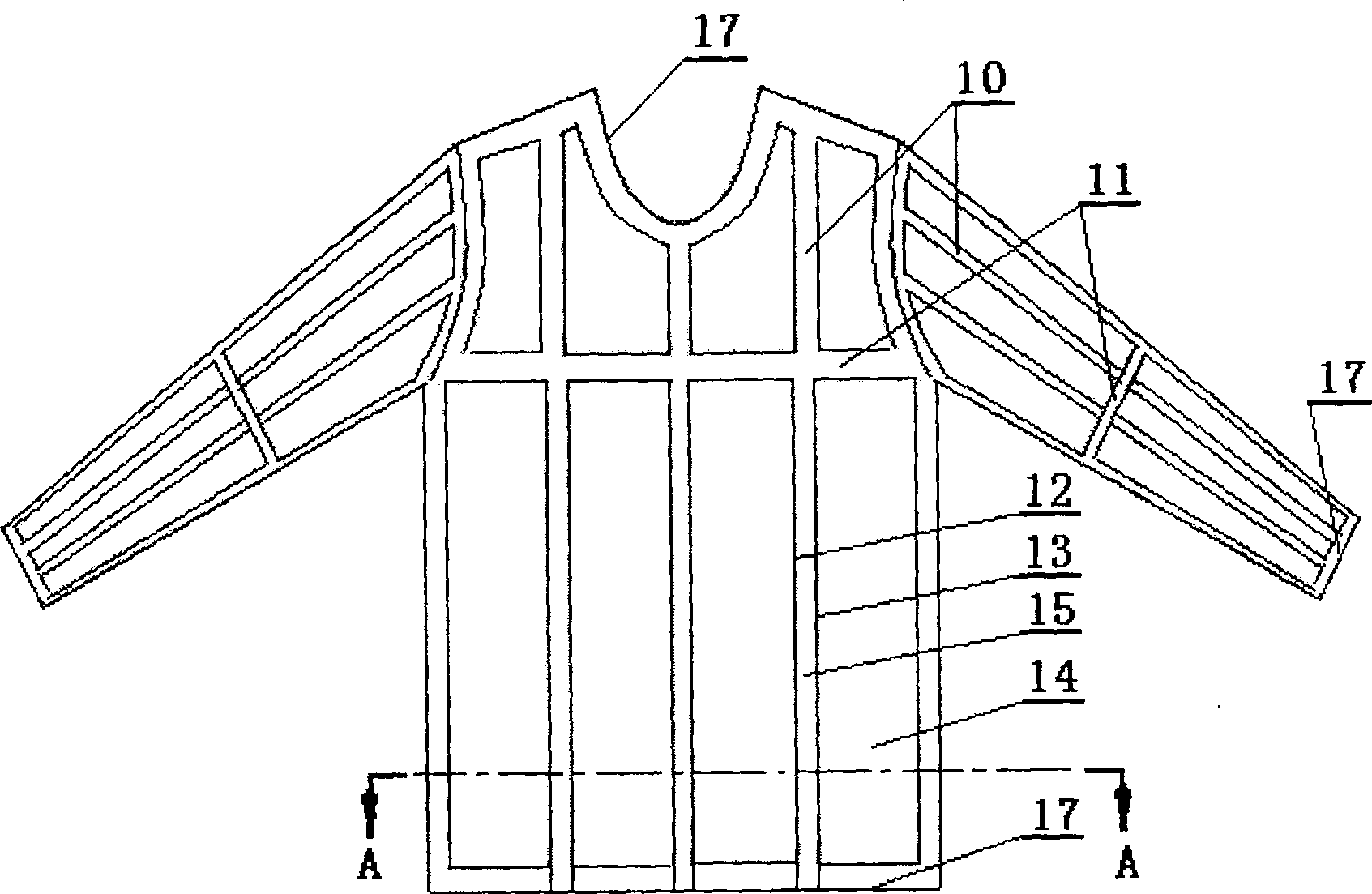 A knitted elastic underwear with down and a processing method thereof