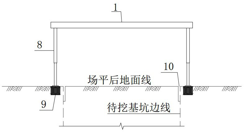 A foundation pit support system and its construction method