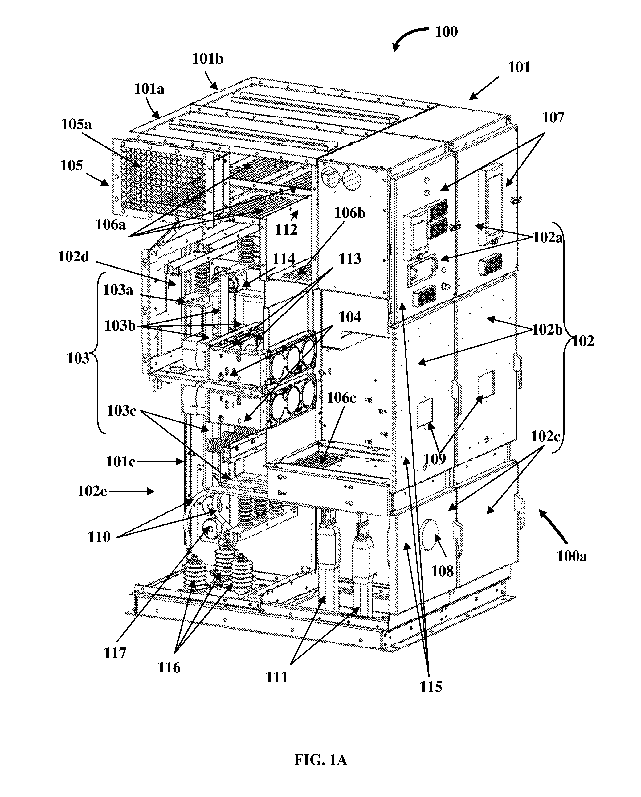 Front accessible switchgear assembly