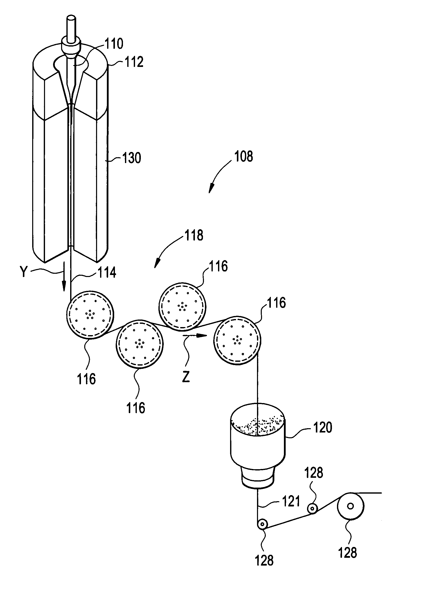 Fiber air turn for low attenuation fiber