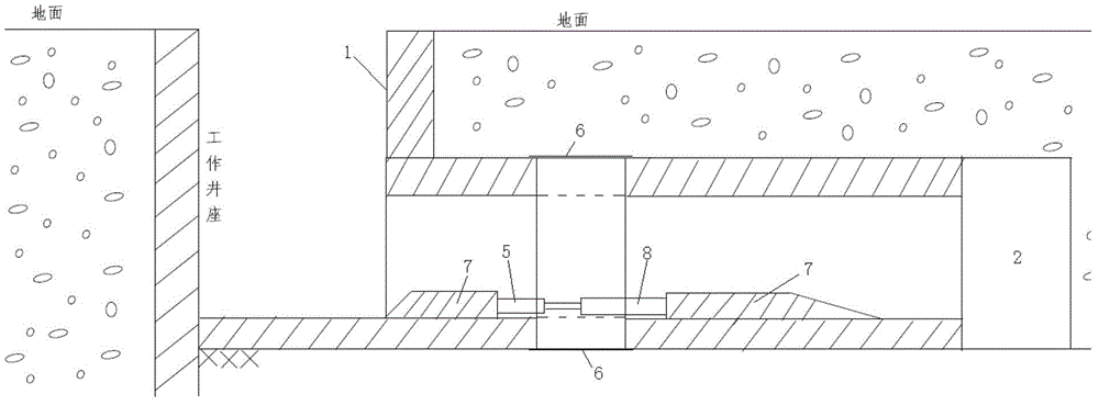 Pipe-jacking construction method of underground passage and tunnel structure