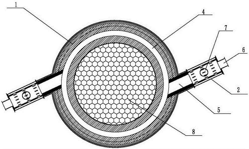 Temperature-controllable burner achieving central flow guide and adjustment and cyclone classification