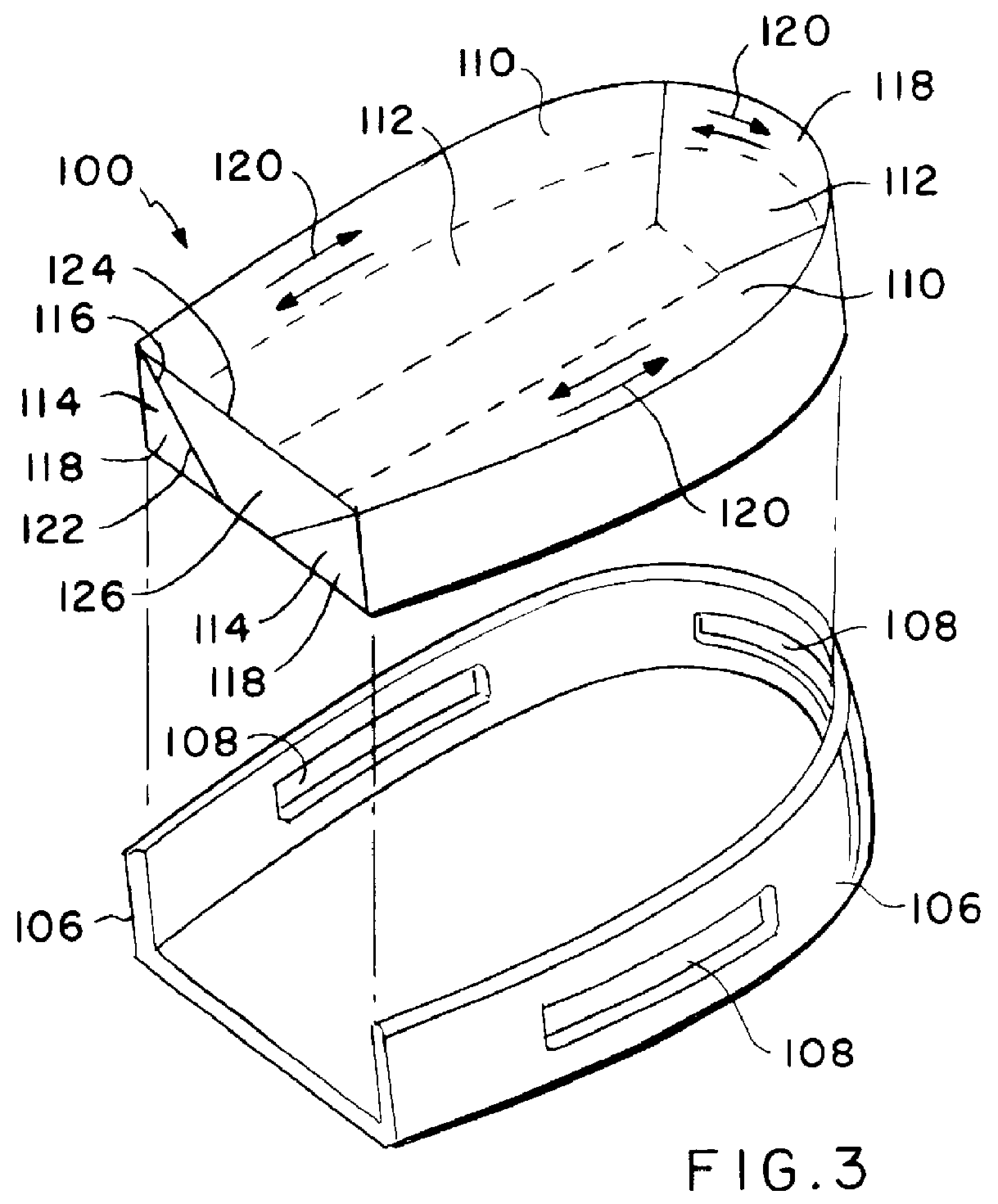 Dynamic dual density heel bag