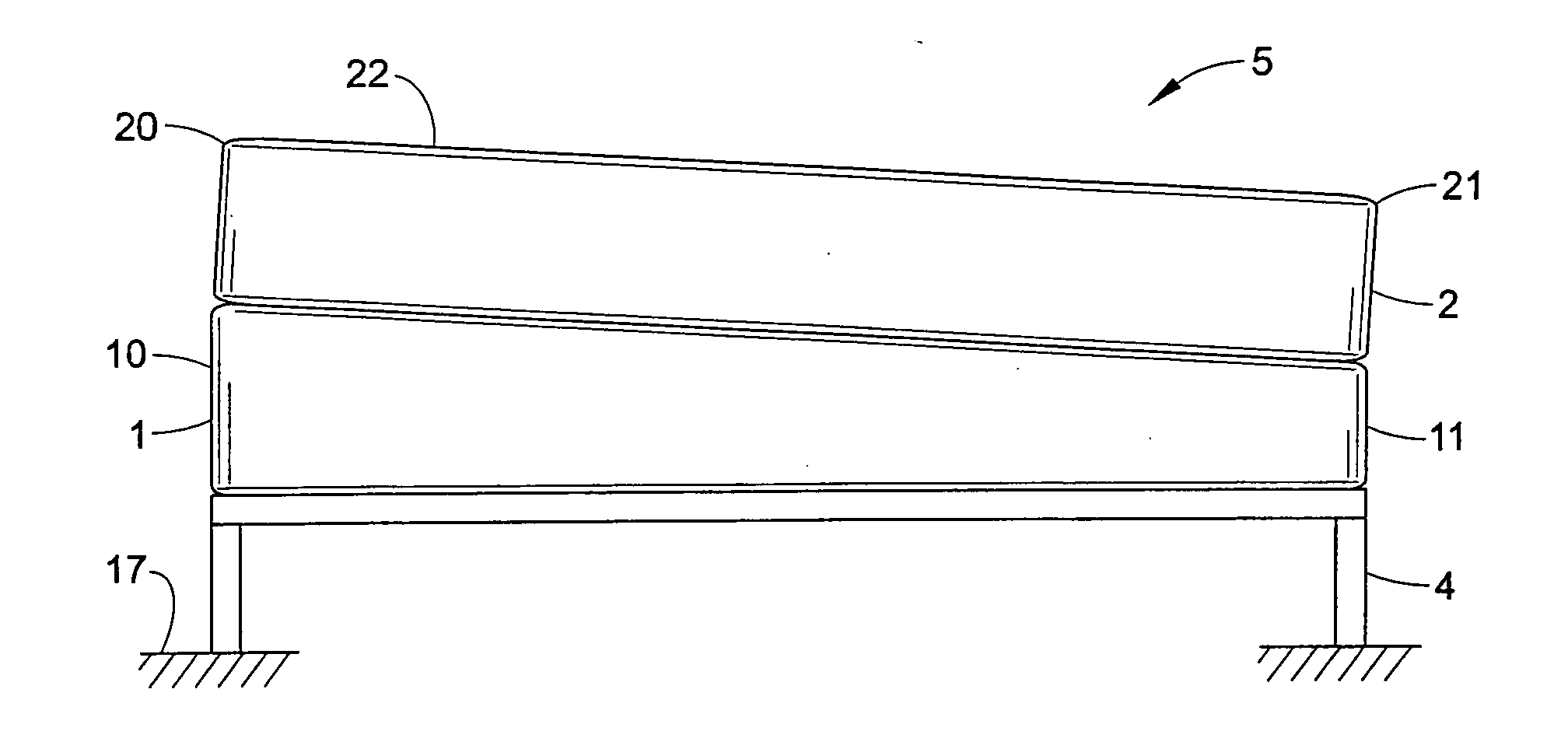 Mattress elevating foundation apparatus