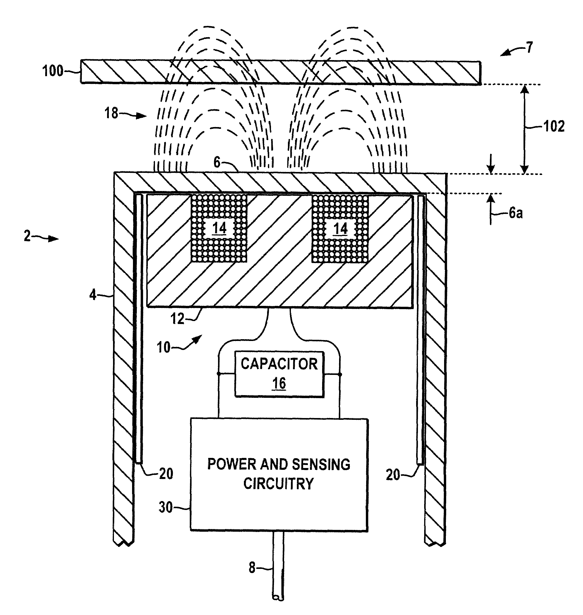 Metal face inductive proximity sensor