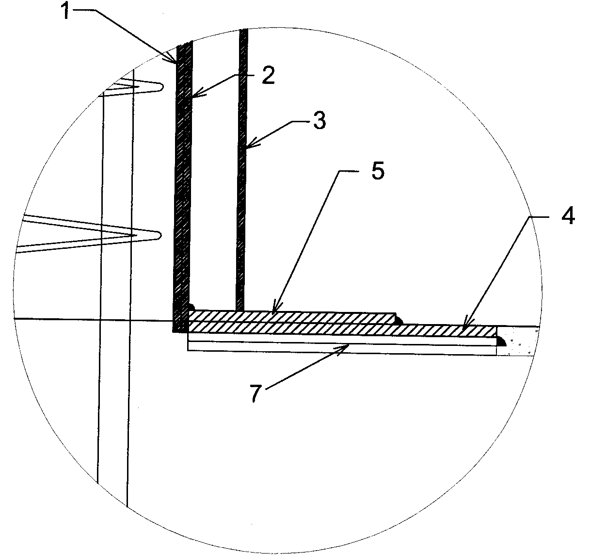 Composite anti-explosion post of reinforced concrete with encased steel plate and construction method thereof